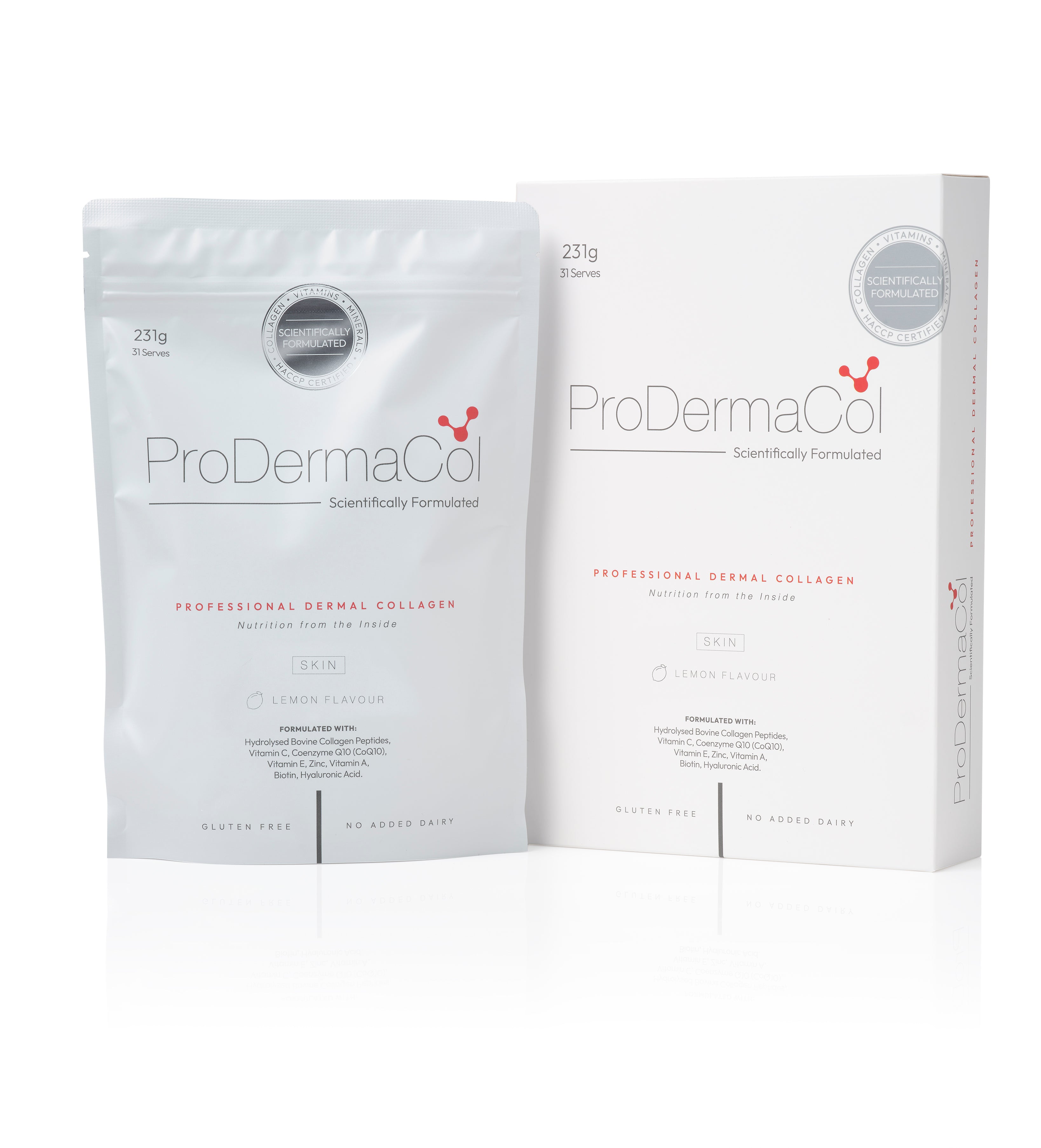 ProDermaCol® Professional Dermal Collagen for Skin 231g Lemon Flavour