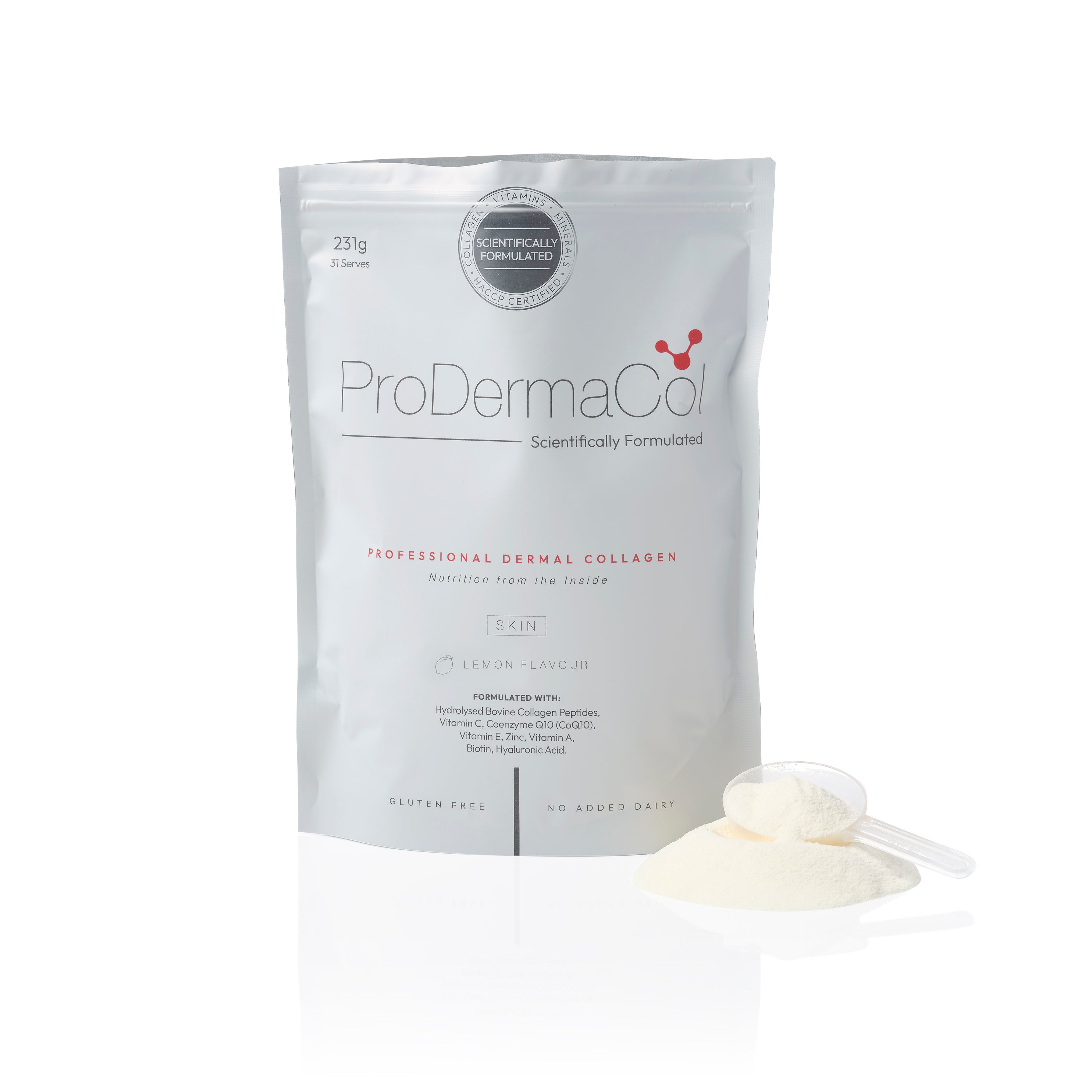 ProDermaCol® Professional Dermal Collagen for Skin 231g Lemon Flavour