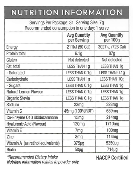 ProDermaCol® Professional Dermal Collagen for Skin 231g Lemon Flavour